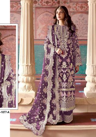 Picture of Classy Organza Dim Gray Straight Cut Salwar Kameez