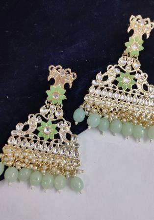 Picture of Beautiful Dark Sea Green Earrings