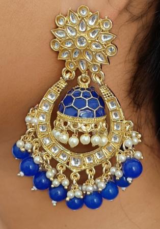 Picture of Appealing Dark Blue Earrings