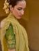 Picture of Splendid Silk & Organza Khaki Saree