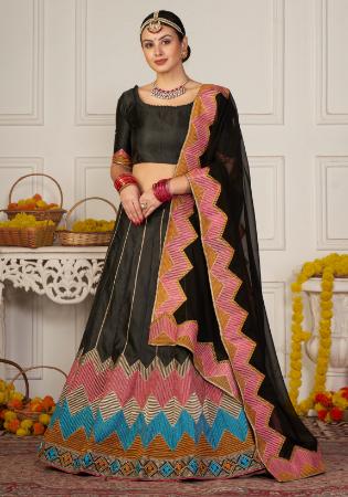 Picture of Classy Silk Black Lehenga Choli