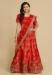 Picture of Pleasing Silk Dark Red Lehenga Choli