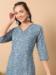 Picture of Graceful Cotton Cadet Blue Kurtis & Tunic