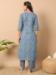 Picture of Graceful Cotton Cadet Blue Kurtis & Tunic