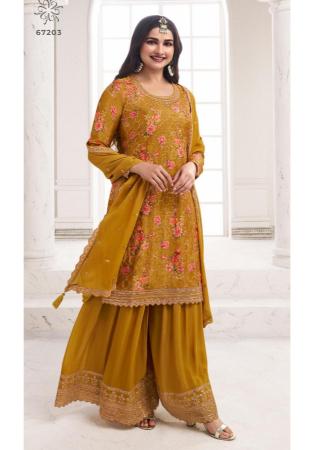 Picture of Beautiful Chiffon Peru Straight Cut Salwar Kameez