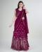 Picture of Elegant Georgette Medium Violet Red Lehenga Choli