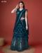 Picture of Fascinating Georgette Navy Blue Lehenga Choli