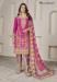 Picture of Chiffon Medium Violet Red Straight Cut Salwar Kameez