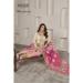 Picture of Superb Chiffon Tan Straight Cut Salwar Kameez