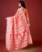 Picture of Delightful Cotton Coral Saree