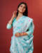 Picture of Ravishing Cotton Light Blue Saree