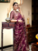 Picture of Comely Silk Dark Magenta Saree