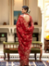 Picture of Grand Silk Crimson Saree