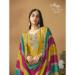 Picture of Elegant Silk Golden Rod Straight Cut Salwar Kameez