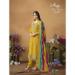 Picture of Elegant Silk Golden Rod Straight Cut Salwar Kameez