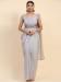 Picture of Statuesque Satin Light Grey Saree