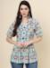 Picture of Elegant Cotton Dark Sea Green Kurtis & Tunic