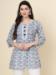 Picture of Graceful Cotton Light Slate Grey Kurtis & Tunic