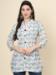 Picture of Beautiful Cotton Ghost White Kurtis & Tunic