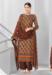 Picture of Pleasing Cotton Indian Red Straight Cut Salwar Kameez