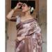 Picture of Appealing Silk Dark Olive Green Saree