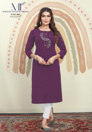 Picture of Stunning Cotton Brown Kurtis & Tunic