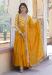 Picture of Cotton & Georgette Dark Golden Rod Readymade Gown