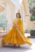 Picture of Cotton & Georgette Dark Golden Rod Readymade Gown