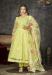 Picture of Good Looking Net Dark Khaki Anarkali Salwar Kameez