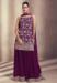 Picture of Charming Georgette Purple Straight Cut Salwar Kameez