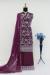 Picture of Charming Georgette Purple Straight Cut Salwar Kameez