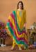 Picture of Chiffon & Silk Golden Rod Straight Cut Salwar Kameez