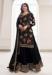 Picture of Gorgeous Chiffon Black Straight Cut Salwar Kameez