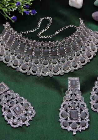 Picture of Elegant Dark Grey Necklace Set