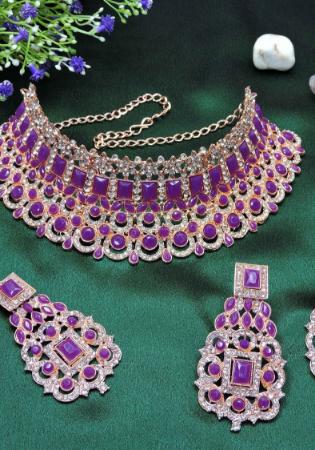 Picture of Charming Purple Necklace Set