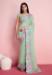 Picture of Beautiful Georgette Dark Sea Green Saree