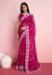 Picture of Pretty Silk Medium Violet Red Saree