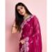 Picture of Pretty Silk Medium Violet Red Saree