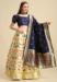 Picture of Fine Silk Dark Slate Blue Lehenga Choli