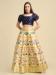 Picture of Fine Silk Dark Slate Blue Lehenga Choli