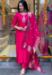 Picture of Amazing Organza Deep Pink Readymade Salwar Kameez