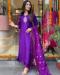 Picture of Statuesque Organza Dark Orchid Readymade Salwar Kameez