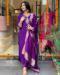 Picture of Statuesque Organza Dark Orchid Readymade Salwar Kameez