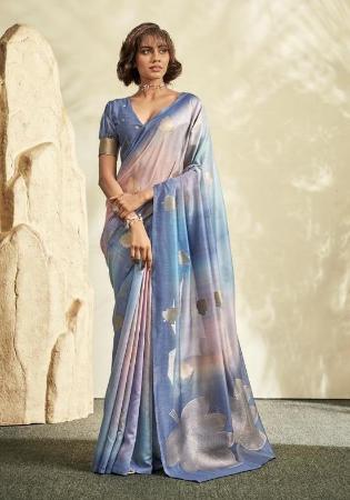 Picture of Classy Chiffon Light Slate Grey Saree