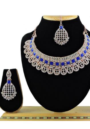 Picture of Appealing Midnight Blue Necklace Set