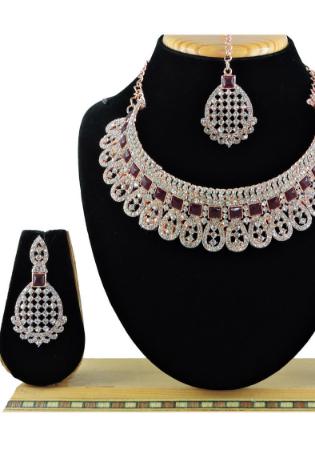 Picture of Fine Maroon Necklace Set