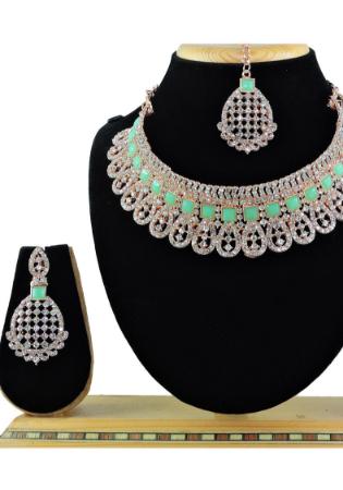 Picture of Stunning Dark Sea Green Necklace Set