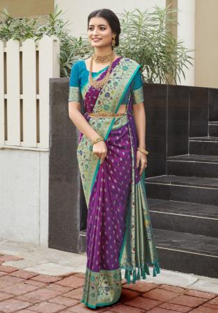 Picture of Marvelous Silk Brown Saree