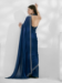 Picture of Well Formed Chiffon & Georgette Midnight Blue Saree