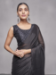 Picture of Amazing Chiffon & Georgette Black Saree